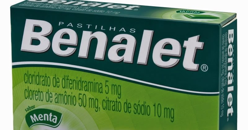 Pastilhas Benalet - Para que serve pastilhas benalet bula